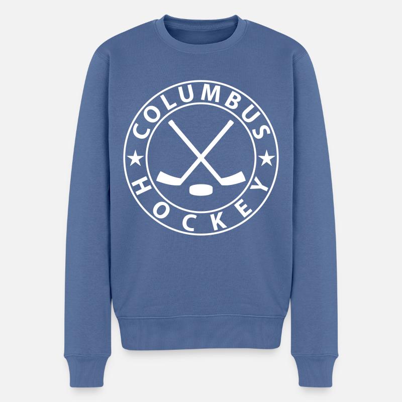 Columbus Eishockey - Männer Premium Bio Pullover - Taubenblau