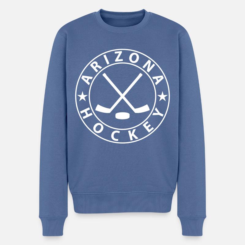Arizona Eishockey - Männer Premium Bio Pullover - Taubenblau