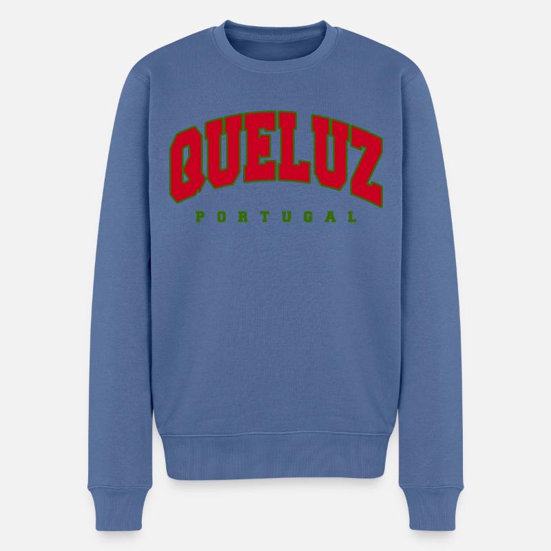 Queluz - Pull Premium bio Homme - bleu pigeon