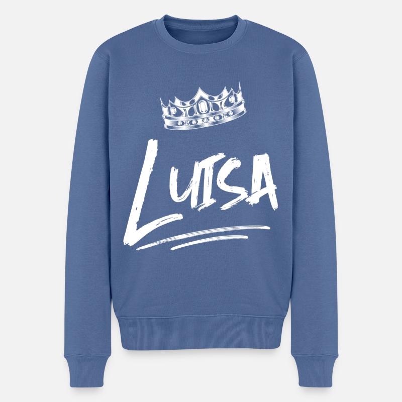 Luisa - Pull Premium bio Homme - bleu pigeon