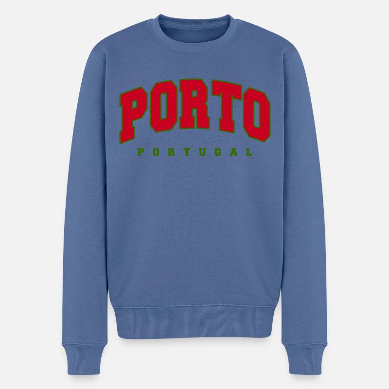 Affranchissement - Pull Premium bio Homme - bleu pigeon