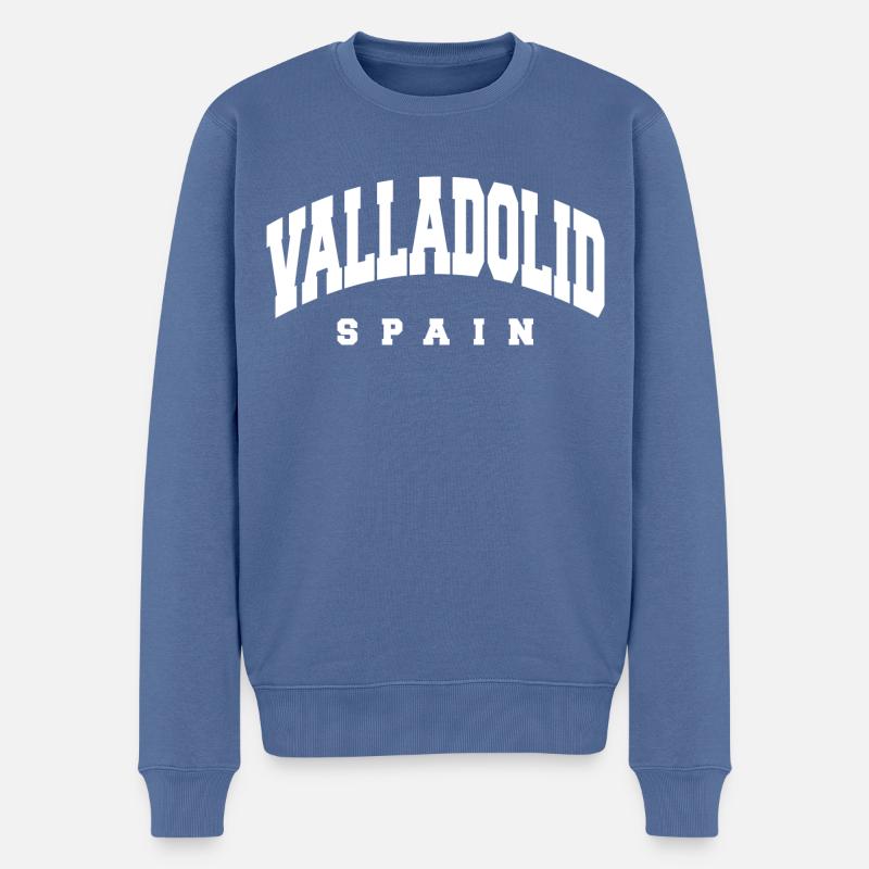 Valladolid - Pull Premium bio Homme - bleu pigeon