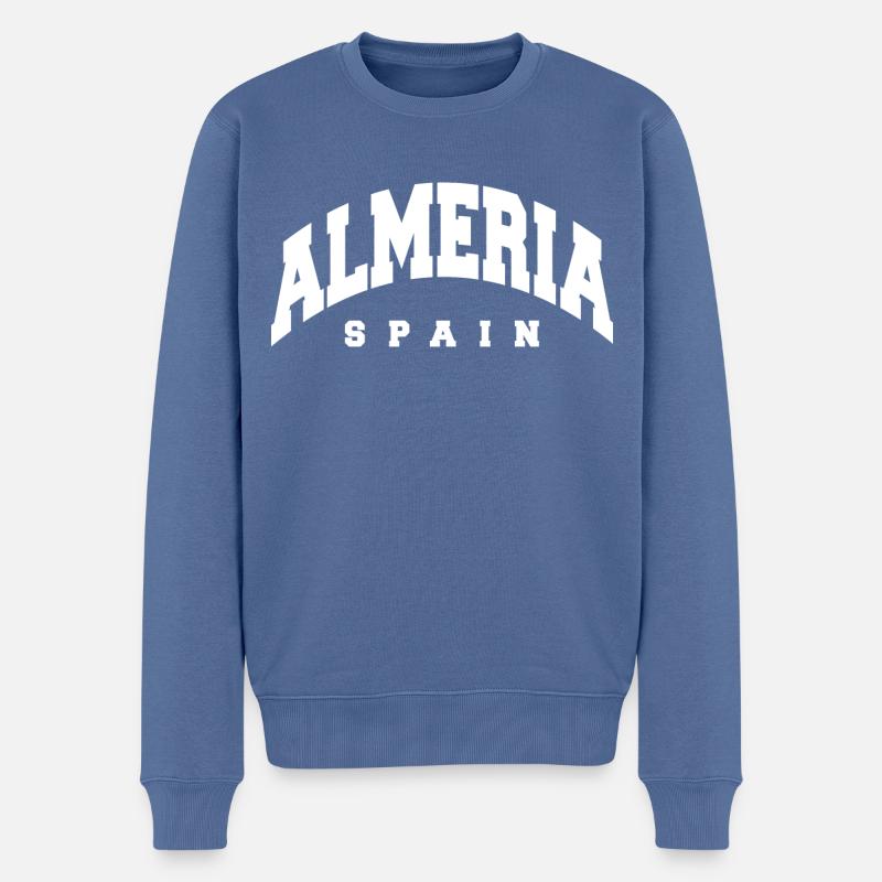 Almería - Pull Premium bio Homme - bleu pigeon