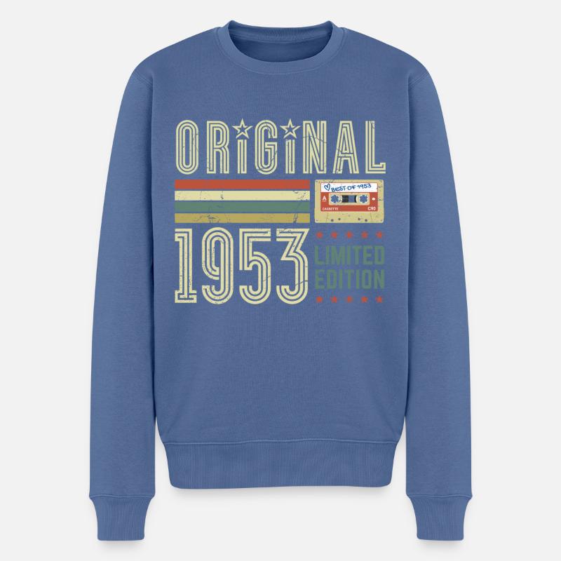 Original 1953 - Édition limitée - Pull Premium bio Homme - bleu pigeon