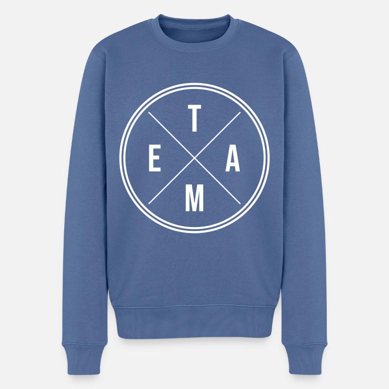 Cercle d’équipe - Pull Premium bio Homme - bleu pigeon