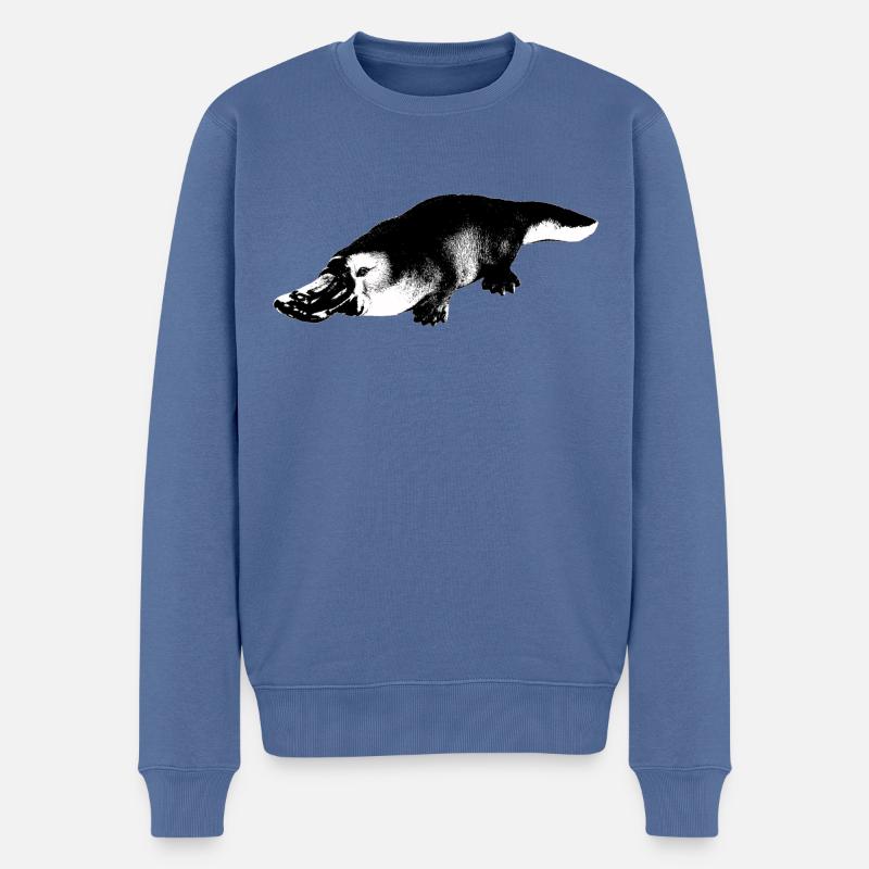 Platypus - Männer Premium Bio Pullover - Taubenblau