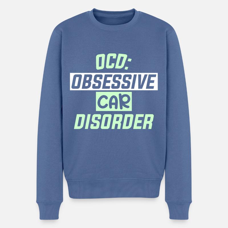 OCD - Männer Premium Bio Pullover - Taubenblau