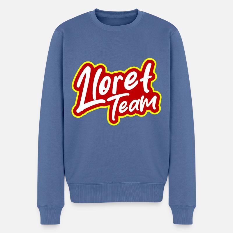 Lloret De Mar Team - Männer Premium Bio Pullover - Taubenblau