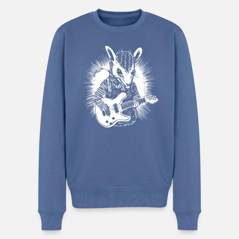 Armadillo Punk - Pull Premium bio Homme - bleu pigeon
