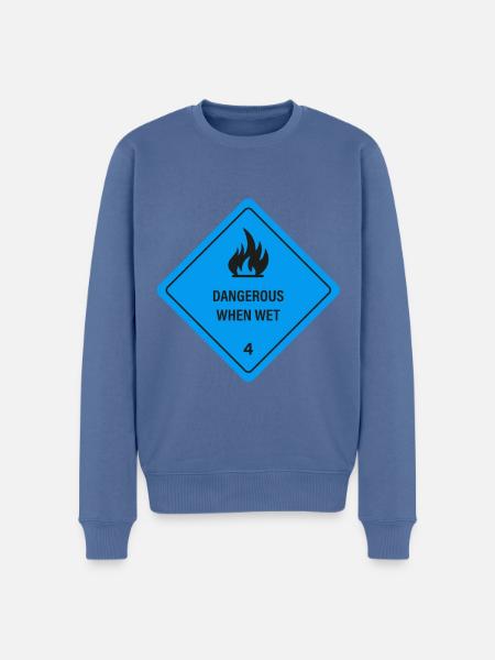 Wet and on fire! - Men's Premium Organic Jumper - stone blue