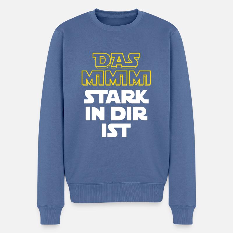 Das Mimimi stark in dir ist - rumheulen Spruch - Männer Premium Bio Pullover - Taubenblau