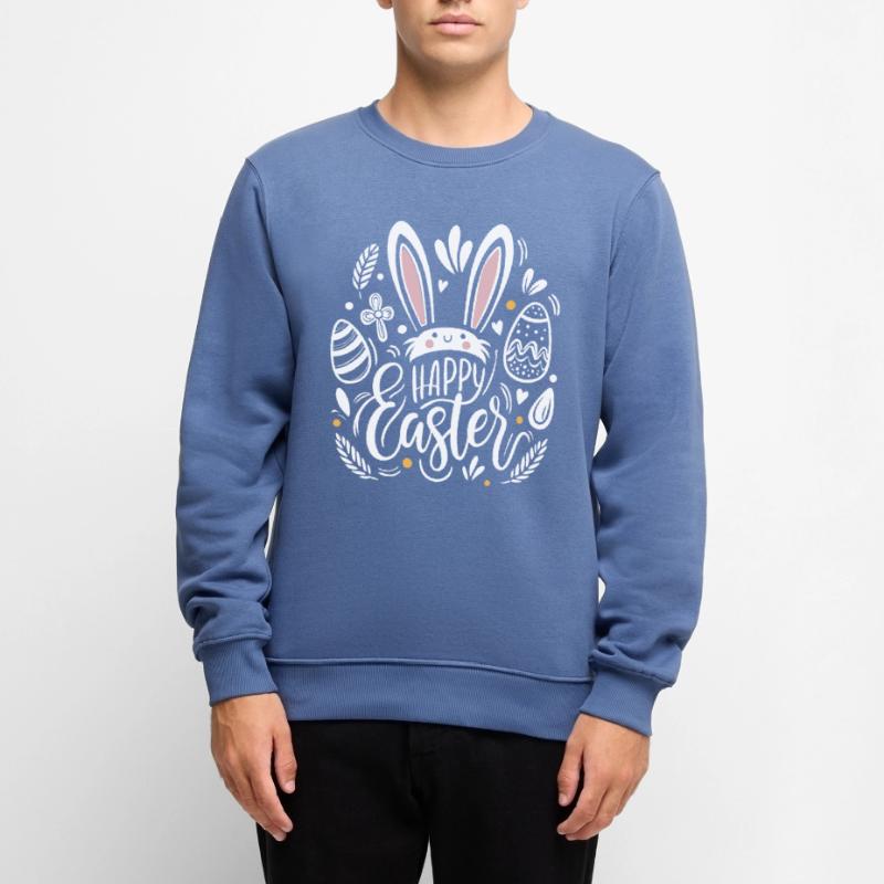 Happy Easter - Easter Bunny - Easter Egg - Gift Men's Premium Organic Jumper