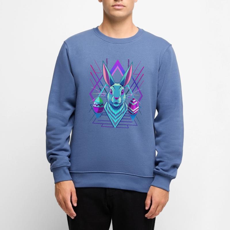 Happy Easter - Easter Bunny - Easter Egg - Gift Men's Premium Organic Jumper