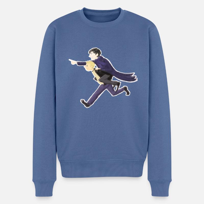 Bereit für die Untersuchung! - Männer Premium Bio Pullover - Taubenblau
