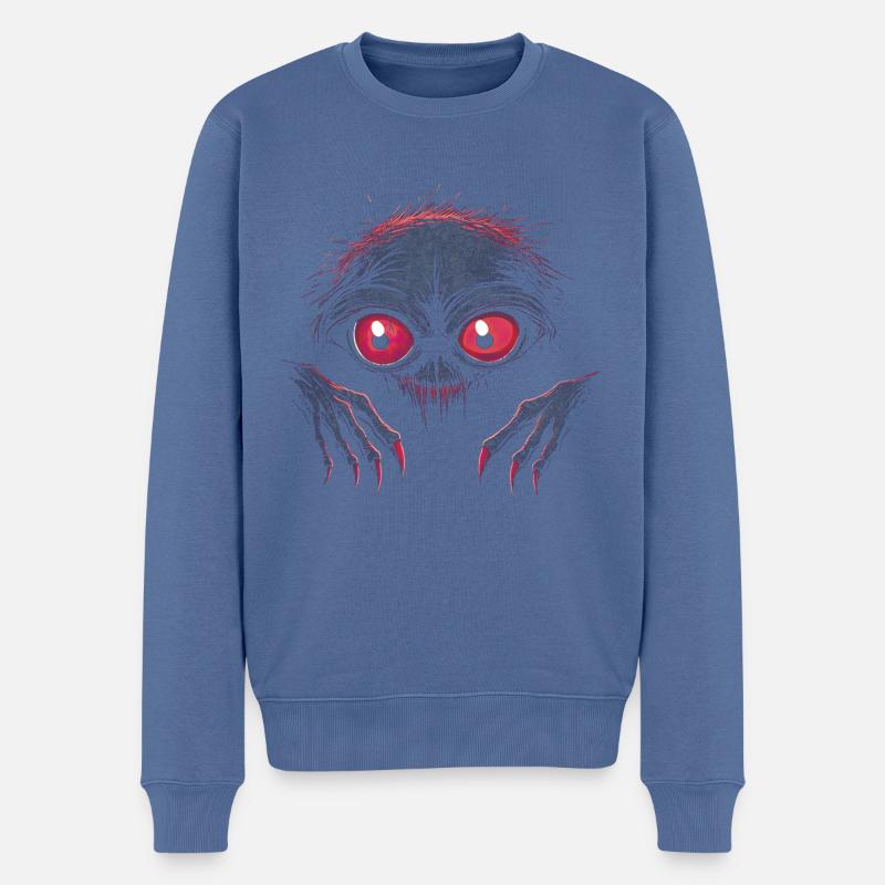 Gobelin effrayant - Pull Premium bio Homme - bleu pigeon