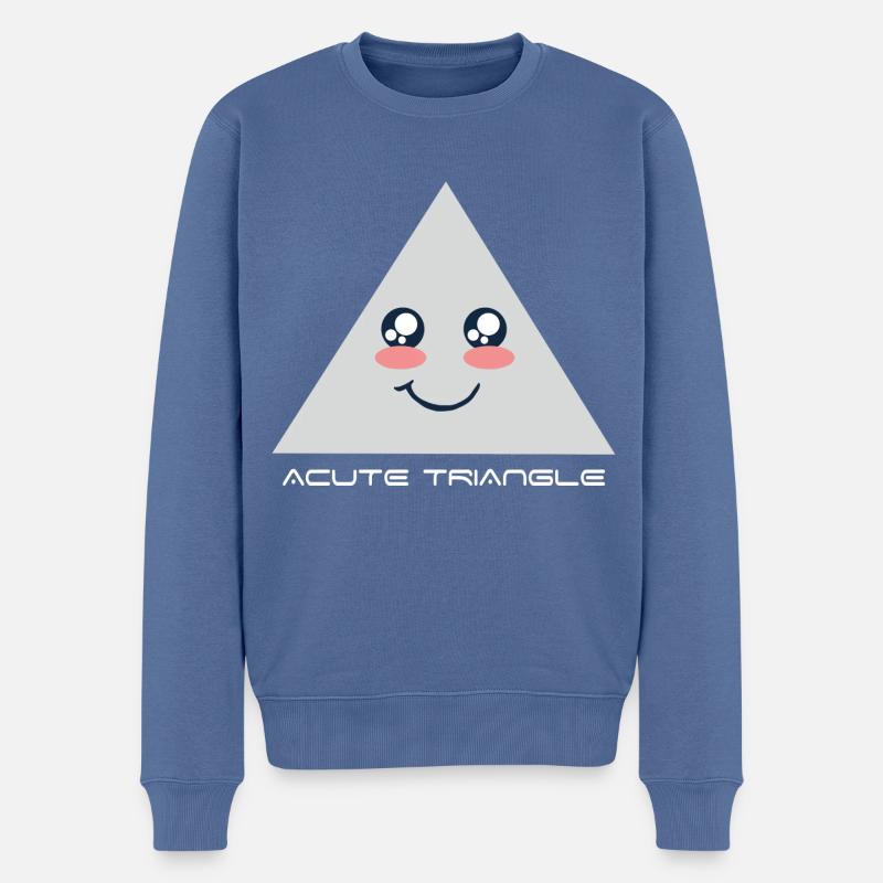 Acute Triangle - Männer Premium Bio Pullover - Taubenblau