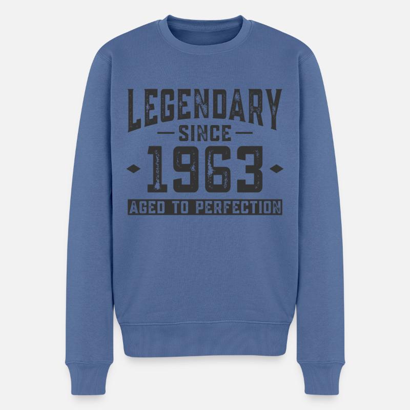 Légendaire depuis 1963 - Pull Premium bio Homme - bleu pigeon