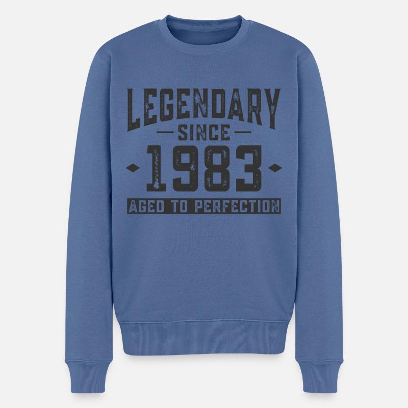 Legendär seit 1983 - Männer Premium Bio Pullover - Taubenblau
