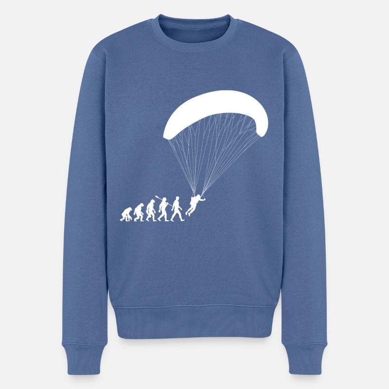 Evolution Parapente Vol - Pull Premium bio Homme - bleu pigeon