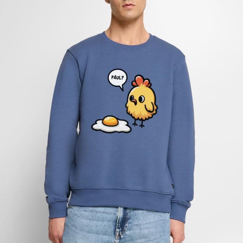 Eggs Fried Egg Easter Meme Men's Premium Organic Jumper