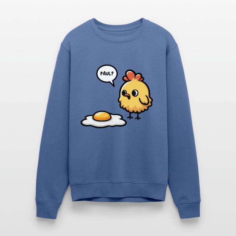 Eggs Fried Egg Easter Meme Men's Premium Organic Jumper