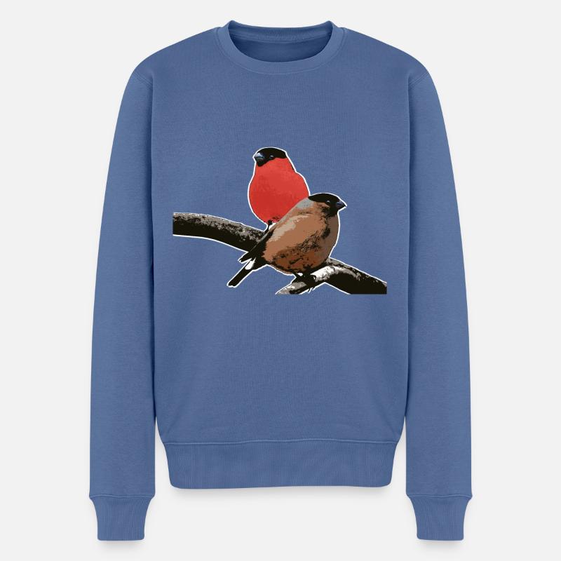 Dompfaffpaar - Pull Premium bio Homme - bleu pigeon
