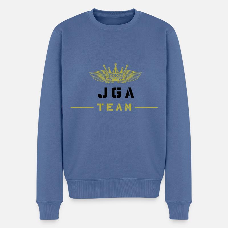 Jga Junggesellenabschied Team - Männer Premium Bio Pullover - Taubenblau