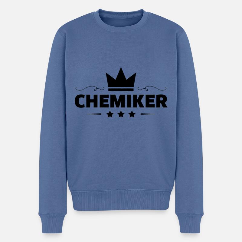 Chemiker Beruf - Männer Premium Bio Pullover - Taubenblau