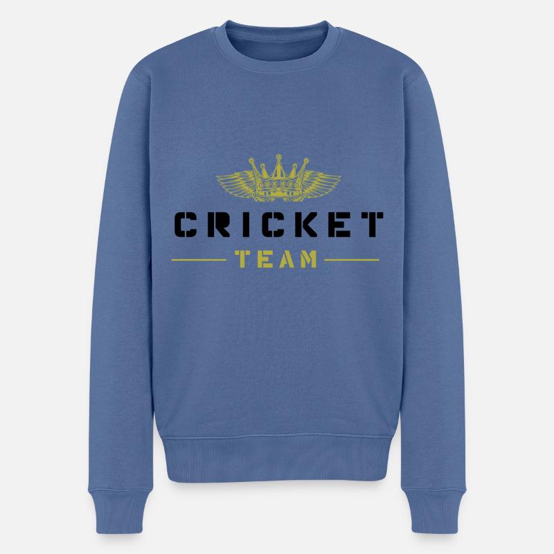 Cricket Team - Männer Premium Bio Pullover - Taubenblau