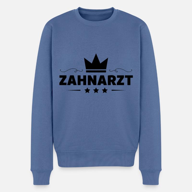 Zahnarzt Beruf - Männer Premium Bio Pullover - Taubenblau