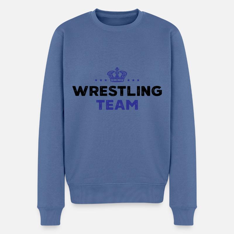 Wrestling Team - Männer Premium Bio Pullover - Taubenblau