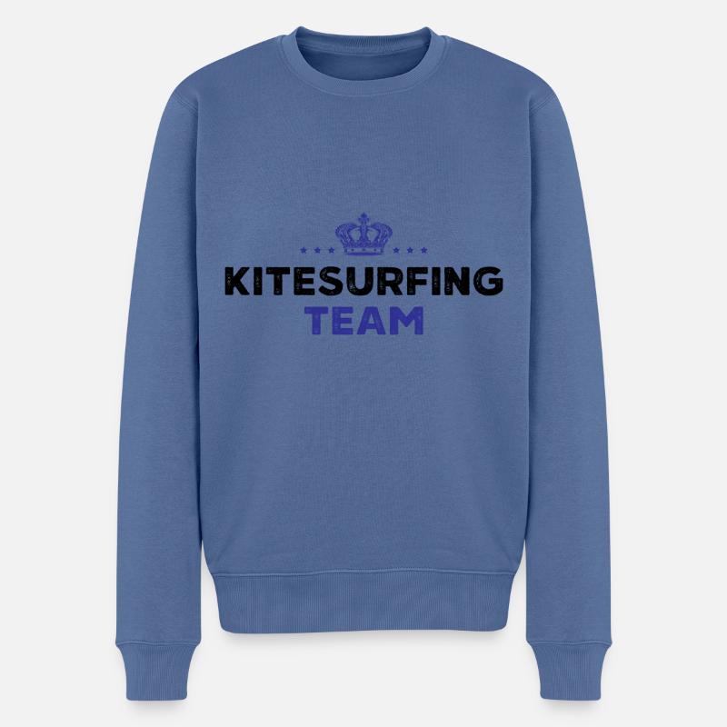 Équipe de kitesurf - Pull Premium bio Homme - bleu pigeon
