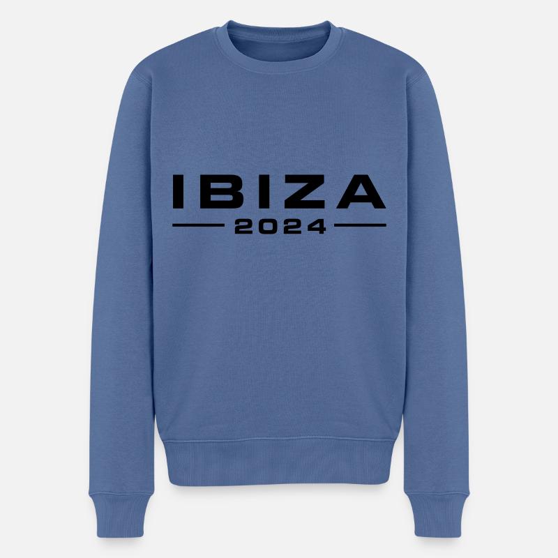 Ibiza 2024 - Pull Premium bio Homme - bleu pigeon