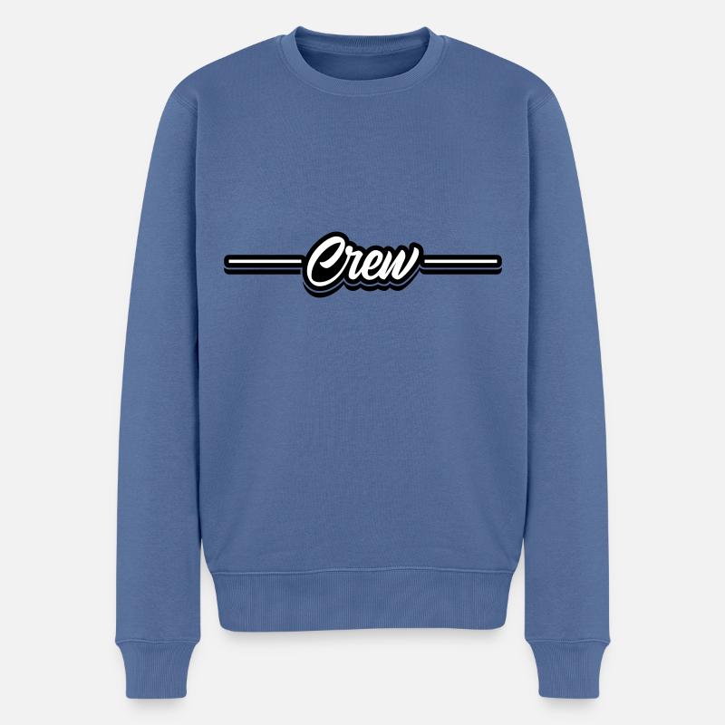 Conception de l’équipage - Pull Premium bio Homme - bleu pigeon