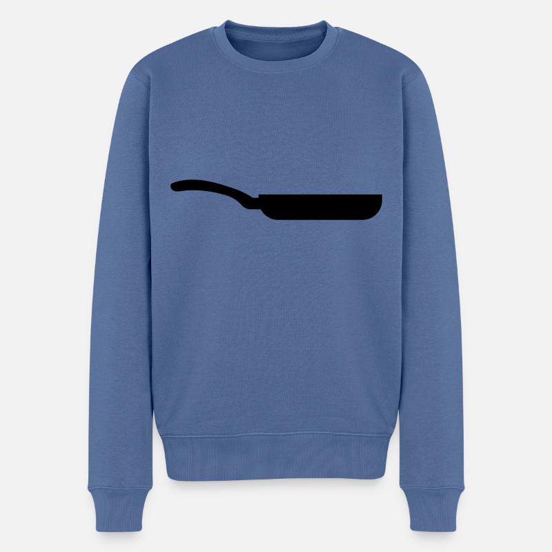 Icône Pan - Pull Premium bio Homme - bleu pigeon