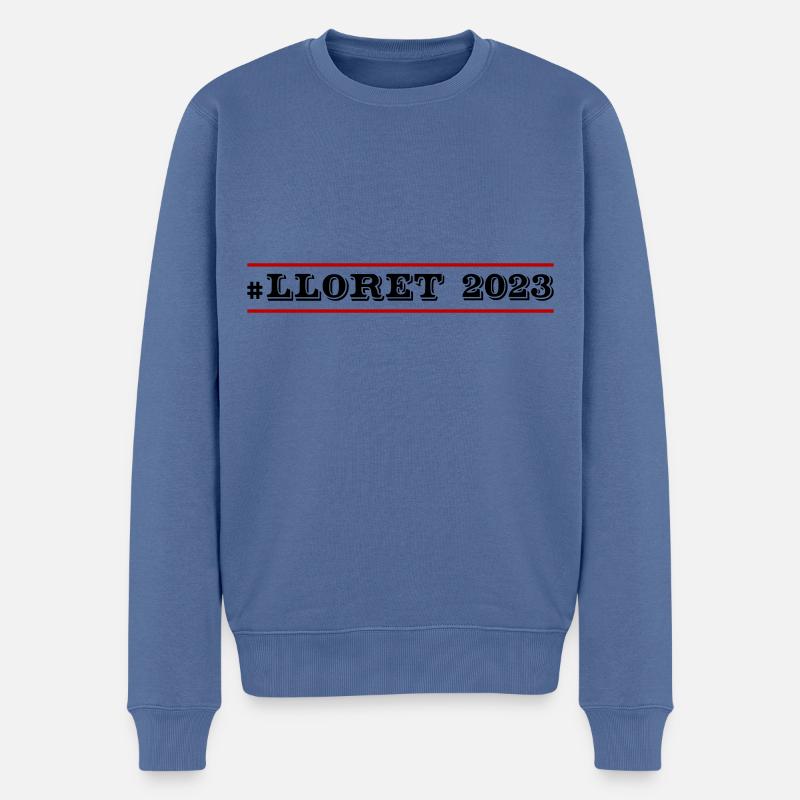 Lloret De Mar 2023 - Pull Premium bio Homme - bleu pigeon