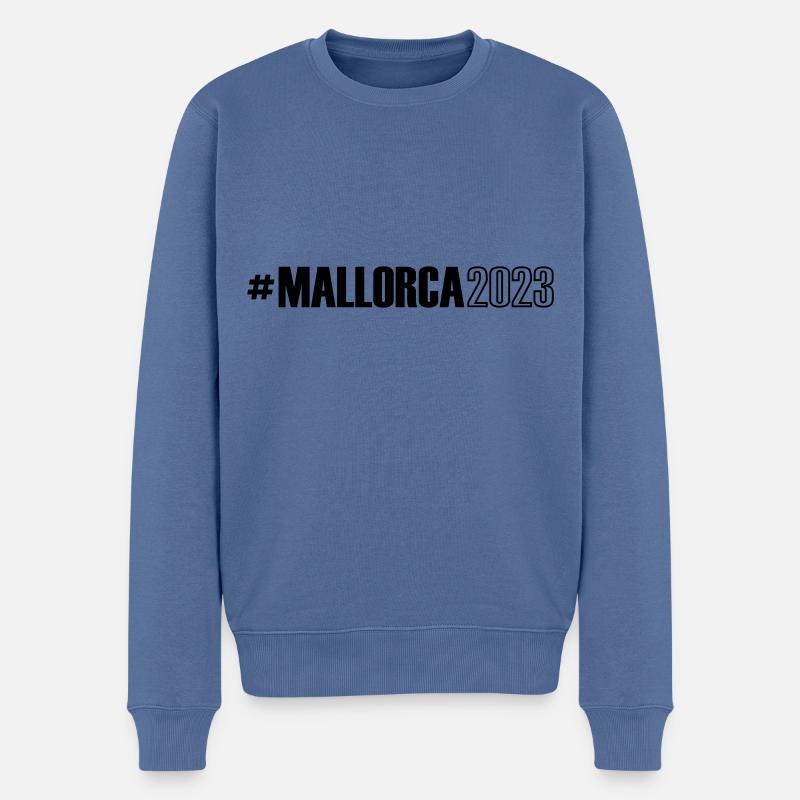 Mallorca 2023 - Männer Premium Bio Pullover - Taubenblau