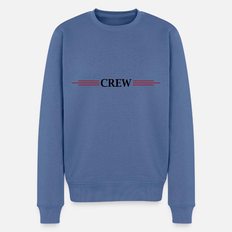 Conception de l’équipage - Pull Premium bio Homme - bleu pigeon