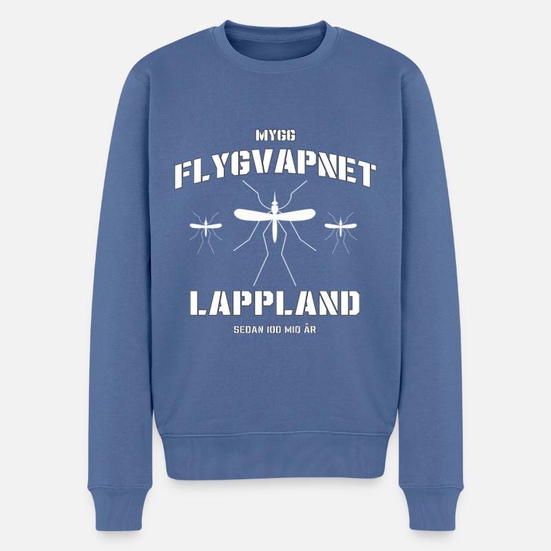 Schweden - Männer Premium Bio Pullover - Taubenblau