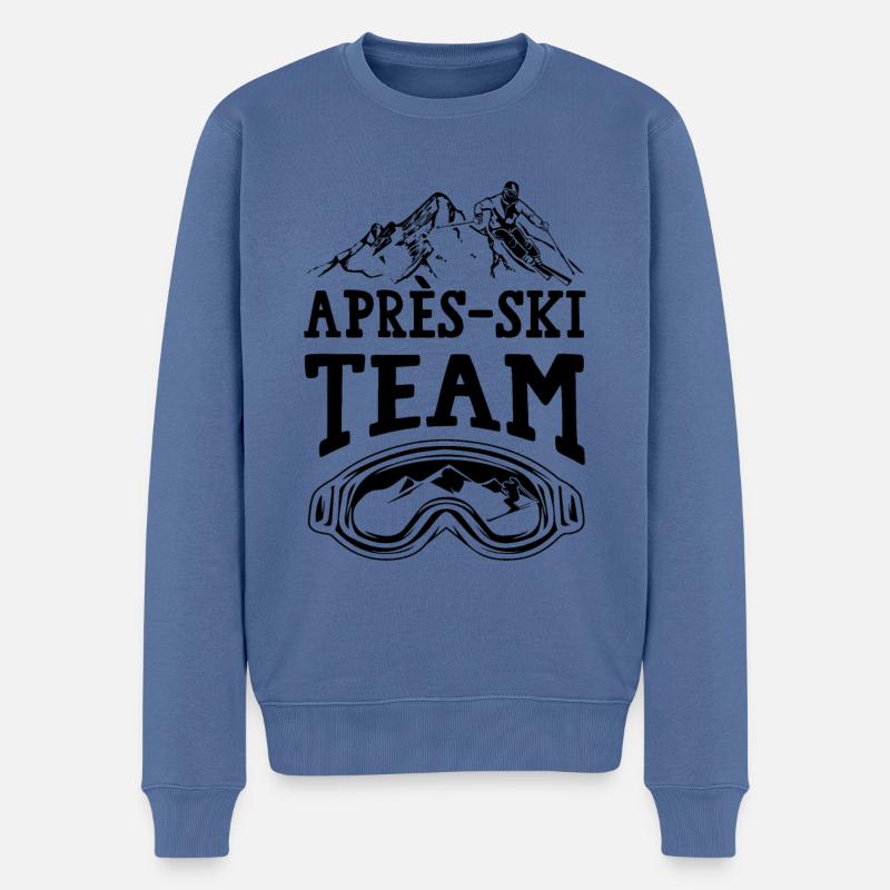 Après Ski Team - Männer Premium Bio Pullover - Taubenblau