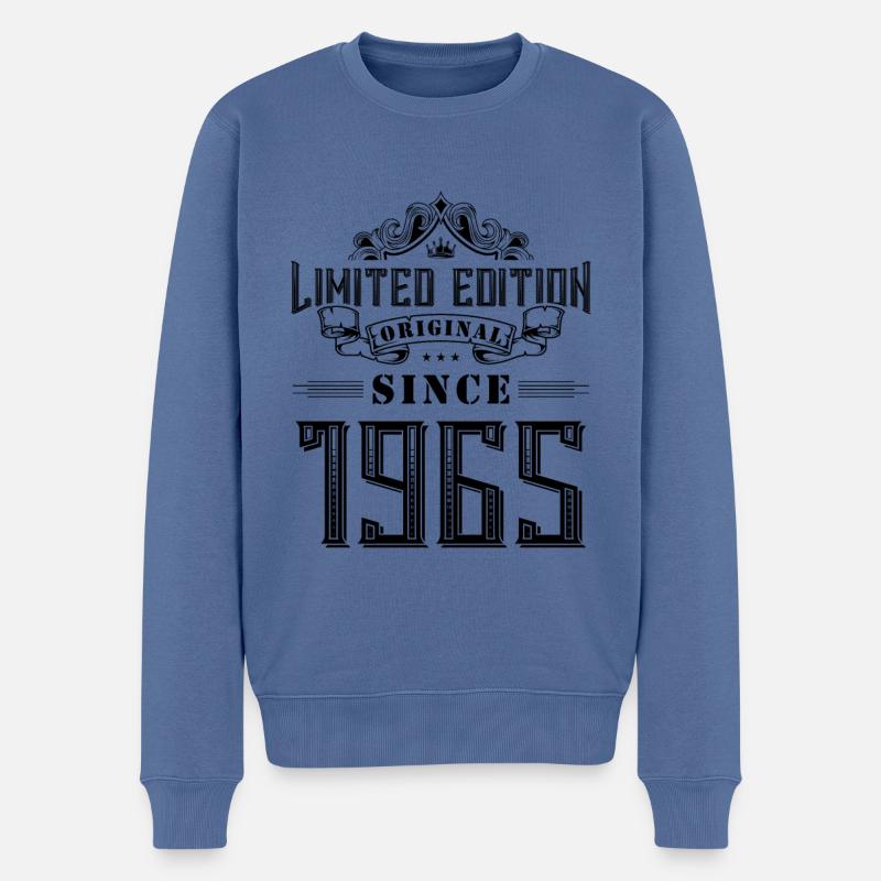 1965 limited edition - Männer Premium Bio Pullover - Taubenblau