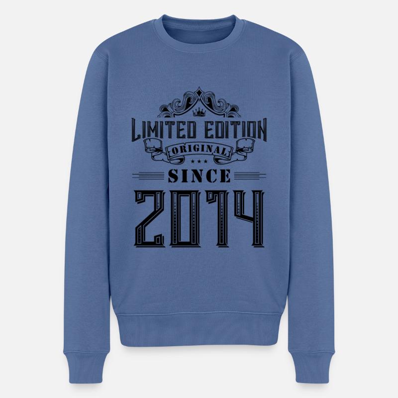 Édition limitée 2014 - Pull Premium bio Homme - bleu pigeon