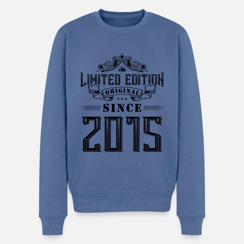 Édition limitée 2015 - Pull Premium bio Homme - bleu pigeon