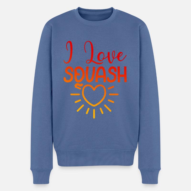 J’adore le squash - Pull Premium bio Homme - bleu pigeon