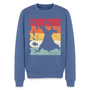 Gesellschaftstanz Wiener Walzer - Männer Premium Bio Pullover - Taubenblau - Vorne - Nico (187cm)