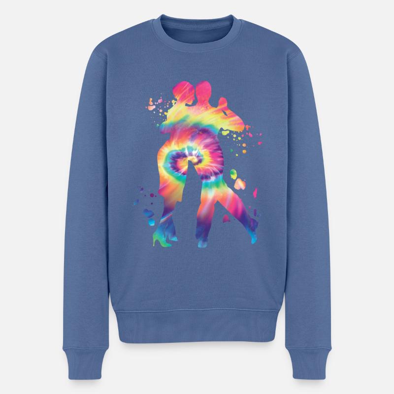 Argentinischer Tango Tanzen Milonga Vals - Männer Premium Bio Pullover - Taubenblau