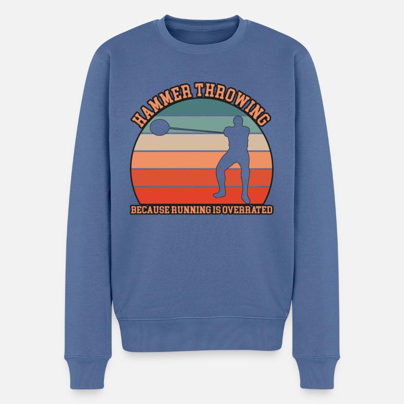 Tenue de lanceur de marteau - Pull Premium bio Homme - bleu pigeon