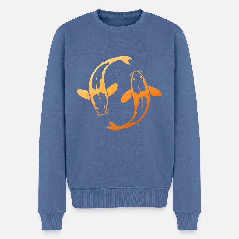 Kois - Männer Premium Bio Pullover - Taubenblau