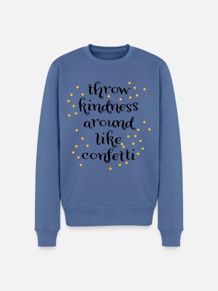 Liebe - Men's Premium Organic Jumper - stone blue