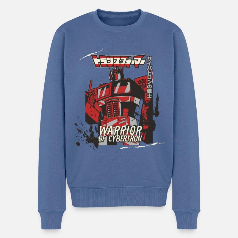 Transformers G1 Optimus Prime Cybertron Warrior - Männer Premium Bio Pullover - Taubenblau